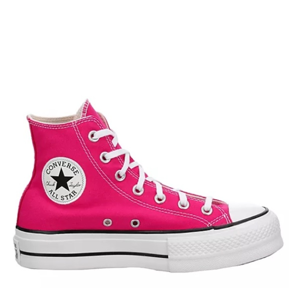Hot Pink High Top Platform Converse